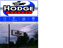 Tablet Screenshot of hodgegarage.com